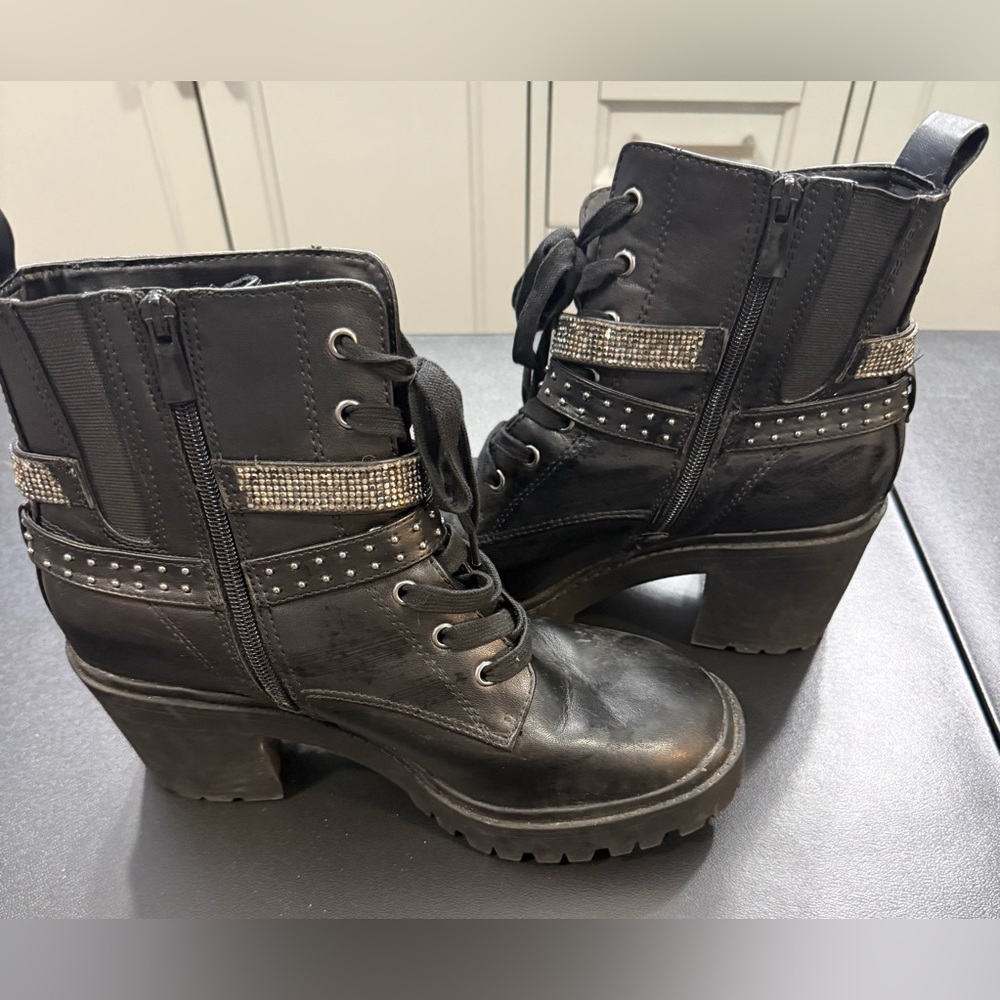 Black Studded Women's Boots